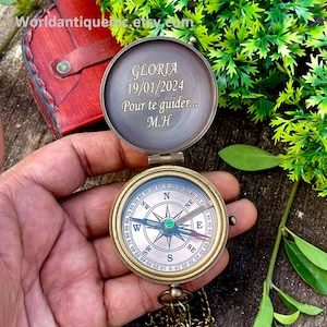U.S Navy Gift, Engraved Navy Working Compass, United States Navy Retirement Gift, Personalized Antique Compass, Navy Class Graduation Gifts image 3