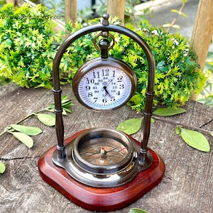 Retirement Plaque With Clock,Clock for Retired People,Retirement Alarm Clock,Husband Gift Clock Desk,Watch Clock Anniversary,Clock to Engrave,Personalized Clock for Desk,Male Retirement Gifts,Customizable