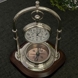 Engraved Clock for Retirement,Retirement Globe,Retirement Gift,Retirement Alarm Clock,Papa Retirement Gift,Husband Gift Clock Desk,Retirement Gift for the Traveler,Customizable Retirement Clock