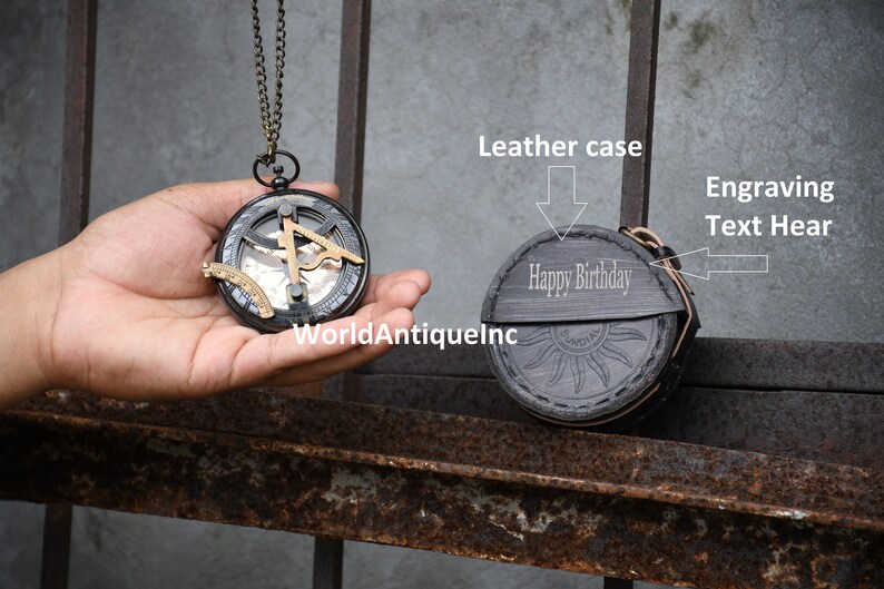 Father/'s day gift Engraved Compass Anniversary Gift Functional Working compass Personalized Compass Compass Custom Antique Compass