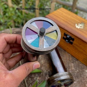 Personalized Kaleidoscope, Classic Multicolor Kaleidoscope, Brass Kaleidoscope, Engraved Wedding Gift, Creative Custom Gift, Gift For kids