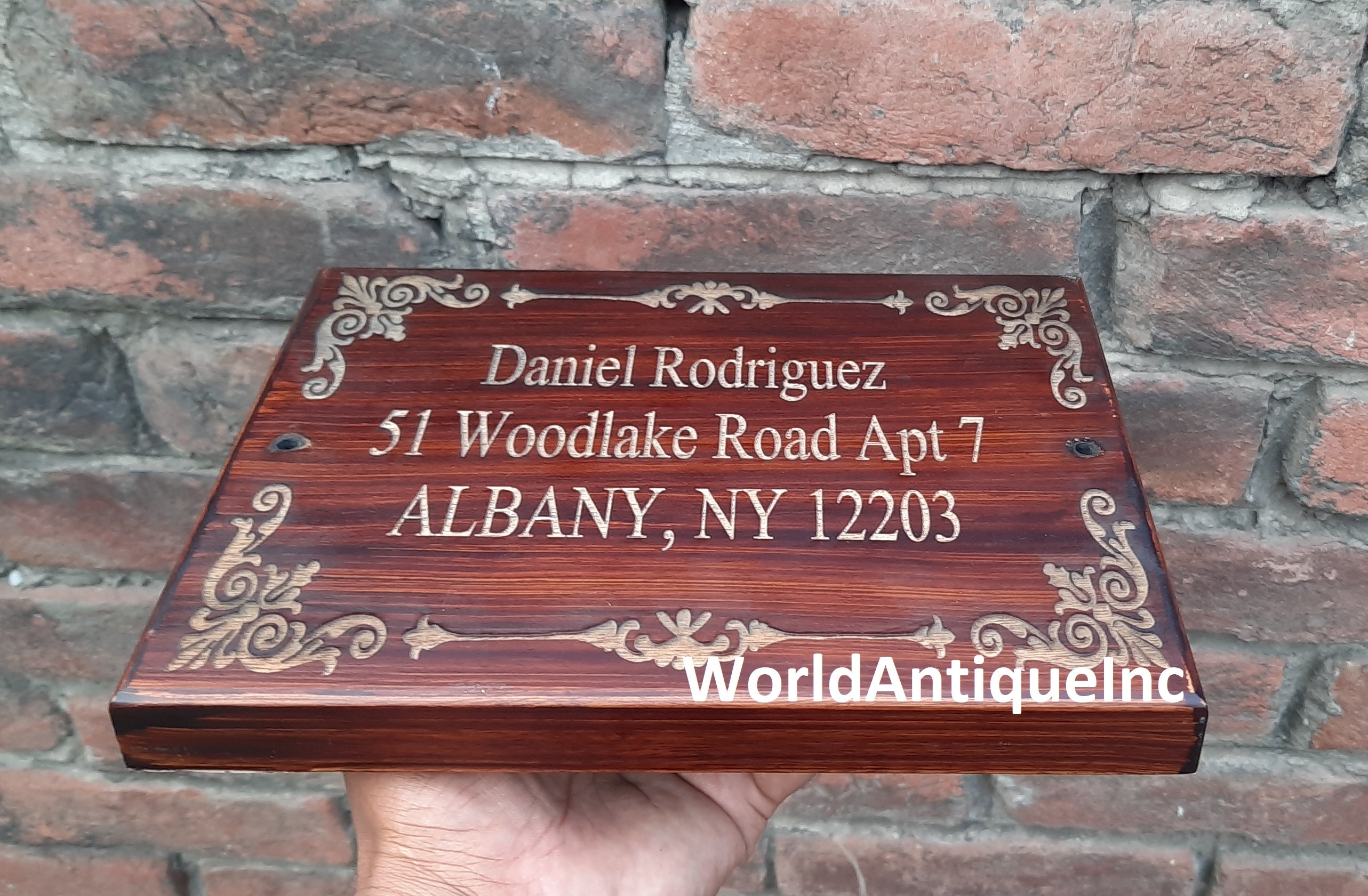 Wooden Name plate Personalised House Plaques Personalized Etsy