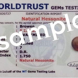Gomed Ring Natural and Certified Hessonite Garnet Gomed Astrological Gemstone Adjustable for Men And Women image 4