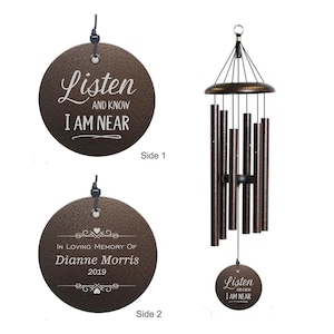 Retirement Gifts, Personalized Wind Chime, Engraved Memorial wind chimes, Loss of Dog Memorial Gifts , Fathers day gifts, mothers day gifts