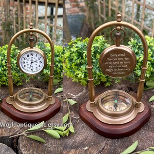 Desk Clock Personalized Engraved Table Clock Traditional Gift ...