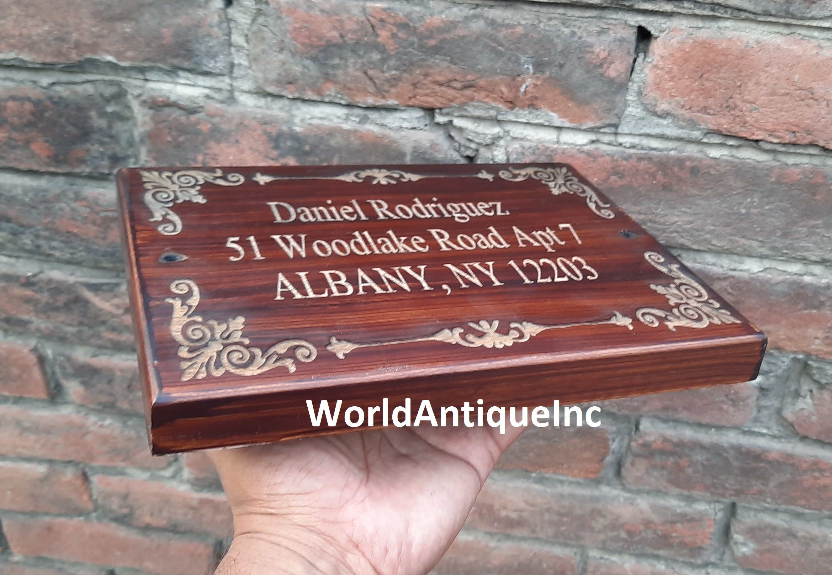 Wooden Name plate Personalised House Plaques Personalized Etsy