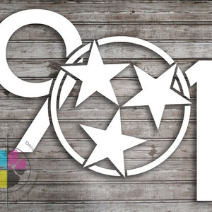 Memphis 901 Area Code Decal - Tennessee Sticker