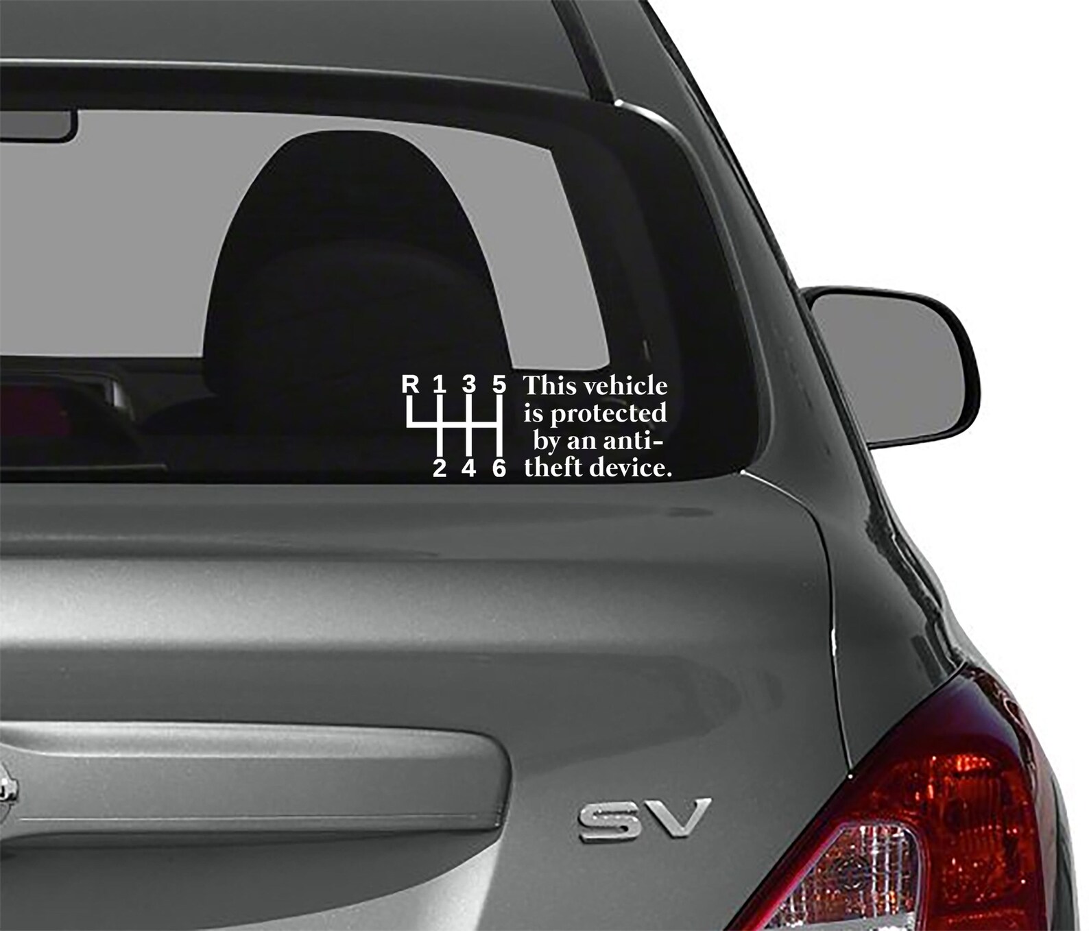 Anti Theft Sticker Manual Transmission Decal Anti Theft Etsy