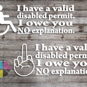 Sticker vergunning gehandicapten; Sticker voor gehandicapten; sticker onzichtbare handicap; geen uitleg sticker; Sticker voor gehandicapten