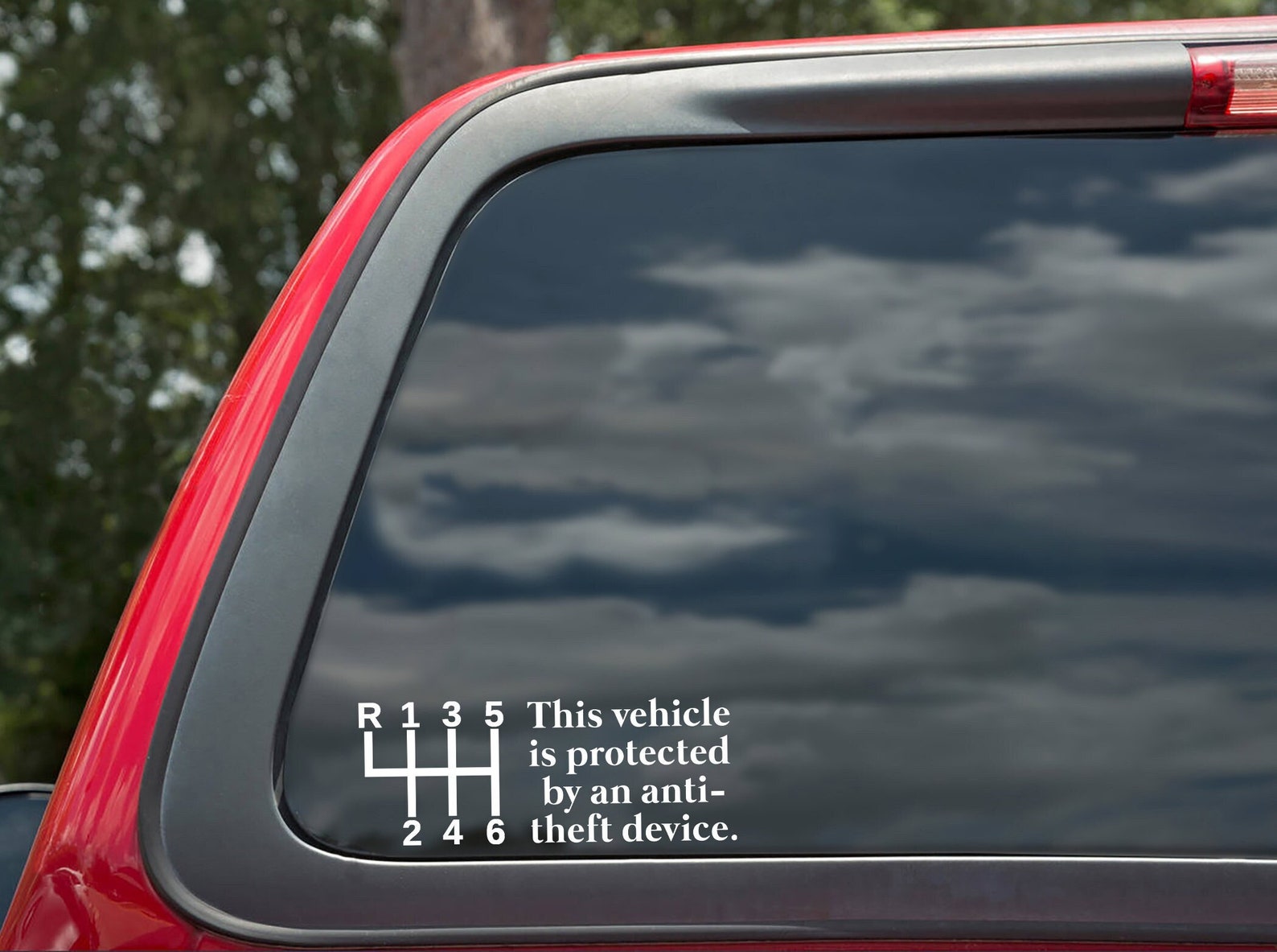 Anti Theft Sticker Manual Transmission Decal Anti Theft Etsy