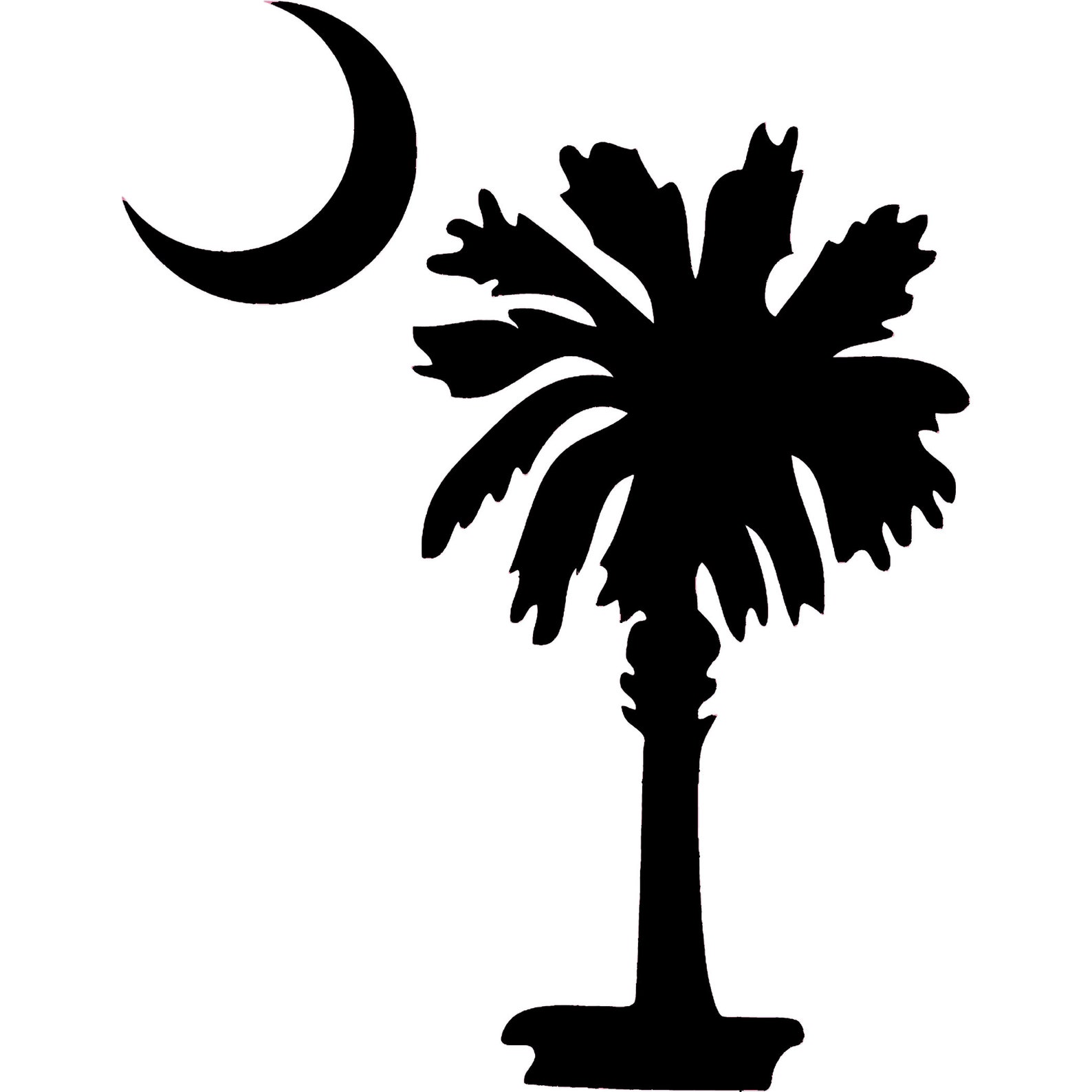 South Carolina Symbol Decal SC Decal Palmetto Moon Sticker Etsy UK