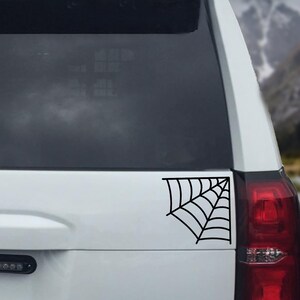 Spider Web Decal; Spider Sticker; Goth Bumper Sticker; Web Decal ...