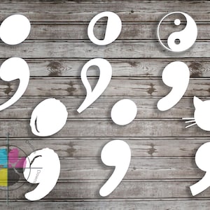 Semi colon decal; semicolon sticker; suicide awareness vinyl decal; survivor decal