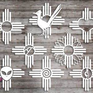 New Mexico Zia Decal; Zia Decal; New Mexico Symbol Sticker; Zia Bumper Sticker