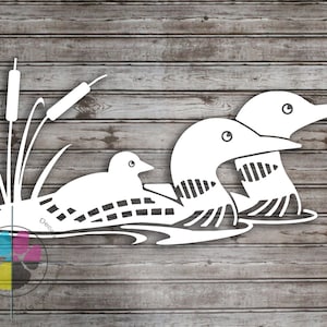 Loon Decal; Minnesota State Bird Sticker; Minnesota Sticker; Nature decal; Ember-Goose Decal; Duck Decal