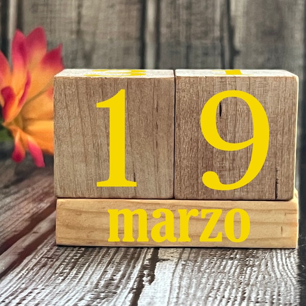 Block Calendar Etsy