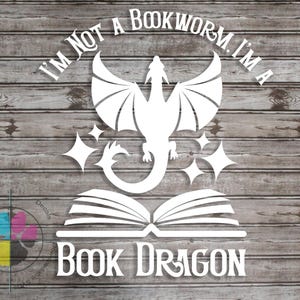 Boka Dragon Decal: Fantasy Bibliophile Sticker