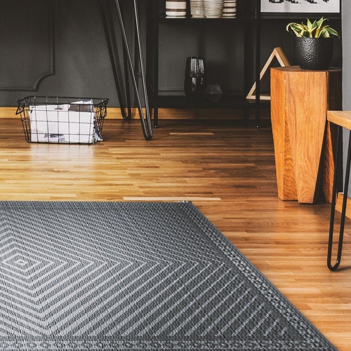 Retro Grilles Vinyl PVC Mat PVC Mat Living Room Rug Boho Etsy