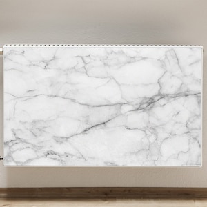 Radiator Cover For Home, Marble Heating Cover For Radiator, White Gray Printed Radiator, Stone Heating Cover, Aesthetic Decoration