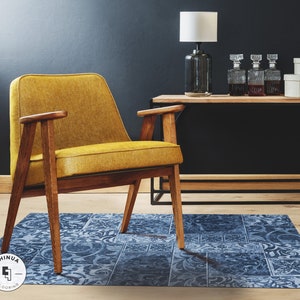 Dark Fauna Vinyl PVC Mat, Nursery Carpet, Retro Mat, Minimalistic, Vinyl Floor Mat, Vinyl Rug, Vinyl Mat, Vinyl Floor Tiles, Nursery #16E