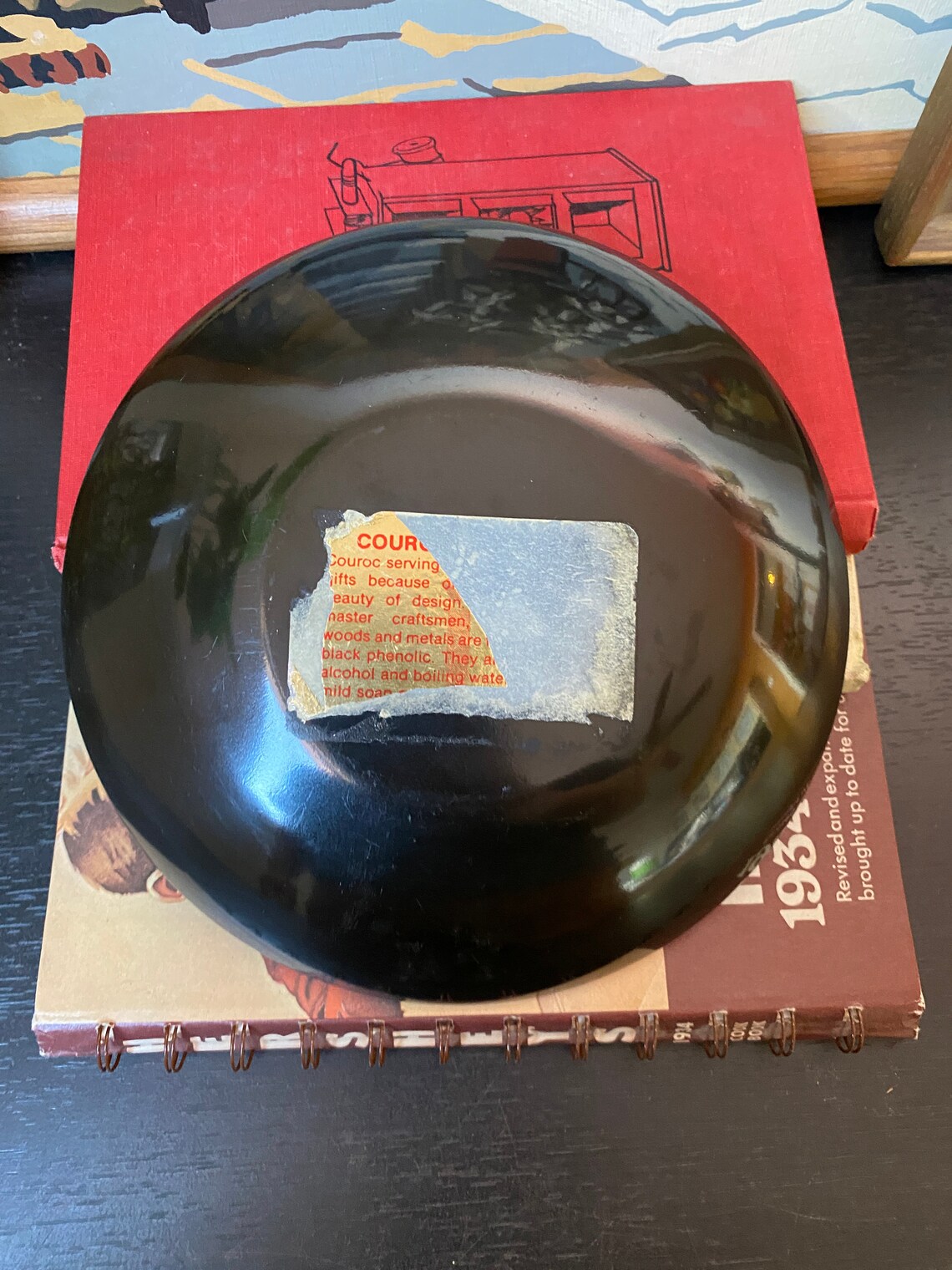 Vintage Pilz Couroc of Monterey Inlay Flache Schale Plastik | Etsy