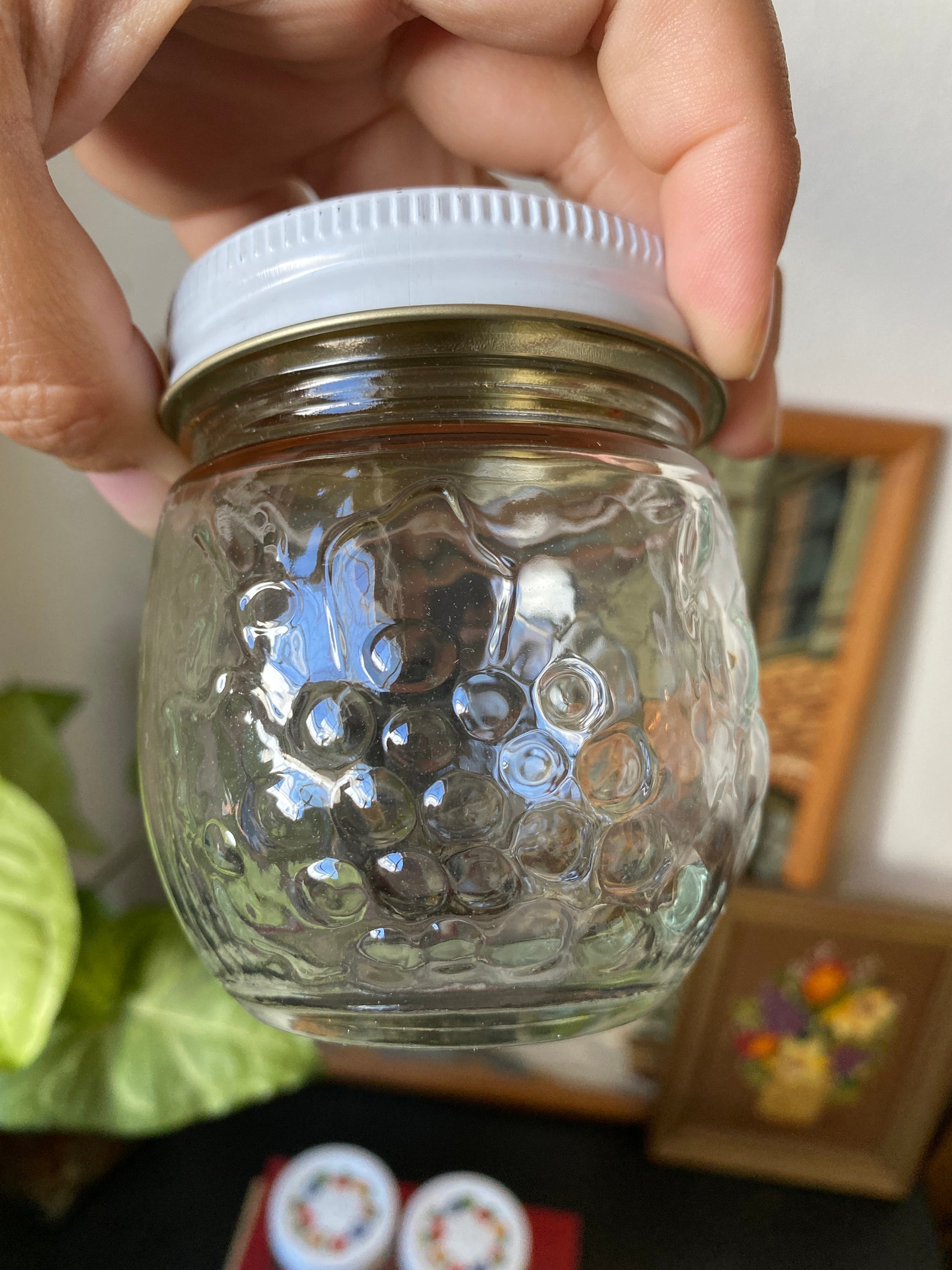 Vintage Set 3 Stock Kerr Fruit Embossed Jar Decorative w/Lids Etsy