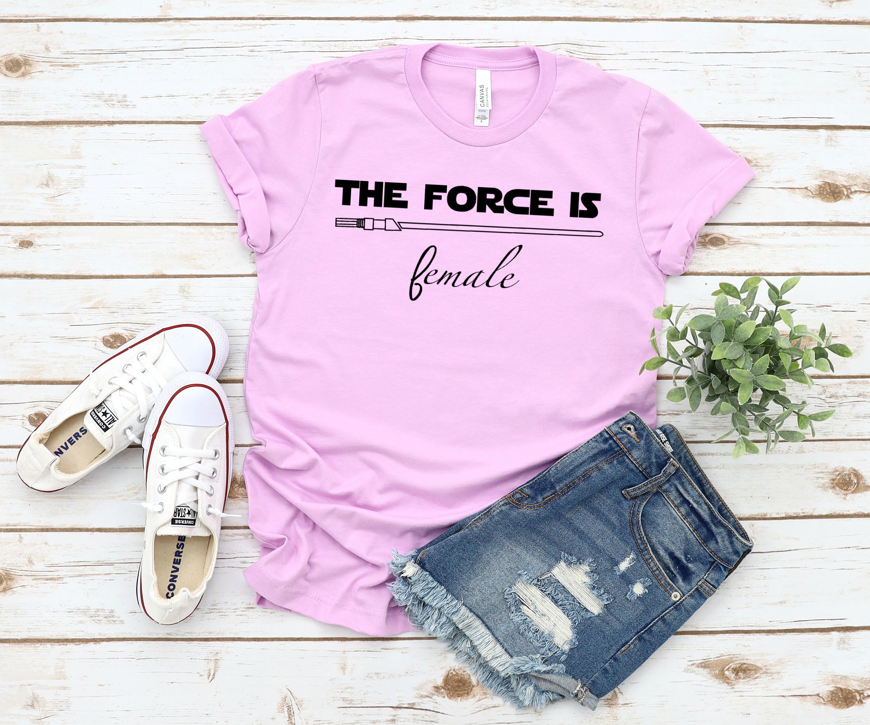 the force is female shirt nike