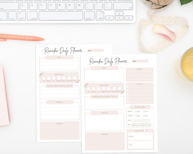 Ramadan Planner PDF Ramadan Daily Planner Printable Etsy France