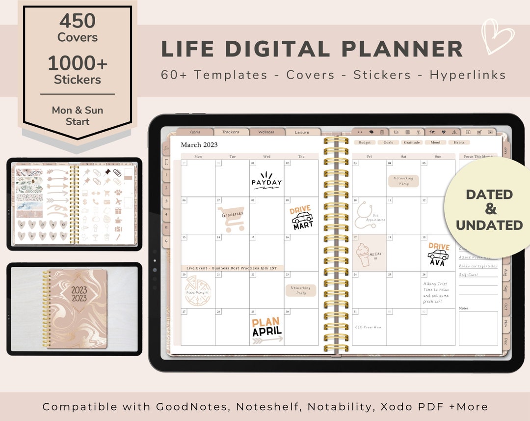 The Ultimate Digital Planner for Life With Digital Stickers Digital ...