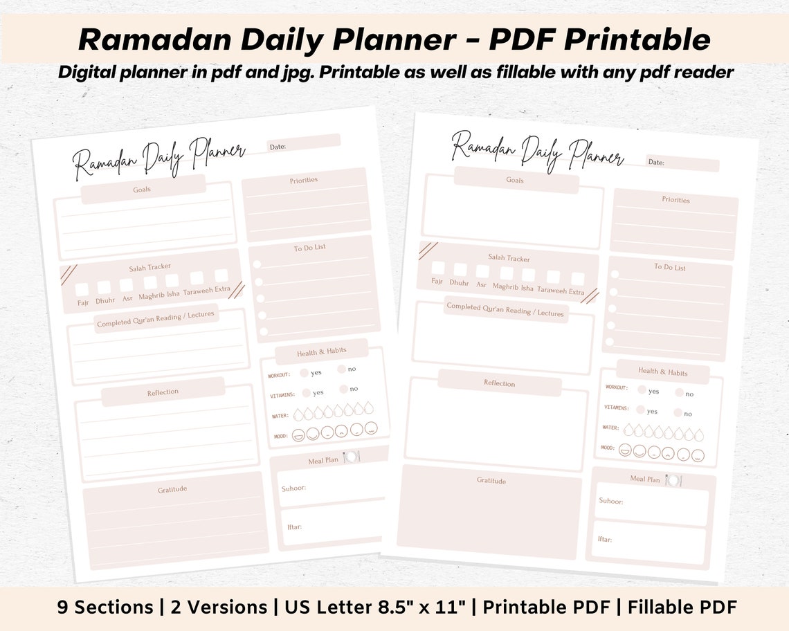 Ramadan Planner PDF Ramadan Daily Planner Printable Etsy Nederland ramadan-planner-pdf-ramadan-daily-planner-printable-etsy-nederland