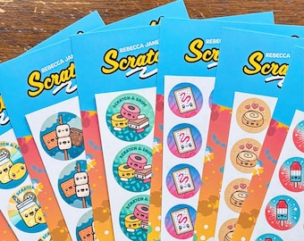 Cute Scratch and Sniff Sticker Sheets Set 2