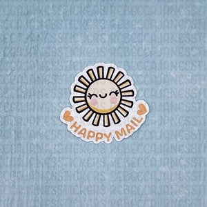 Cute Sun Happy Mail Sticker Flakes