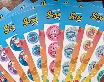 Cute Scratch and Sniff Sticker Sheets