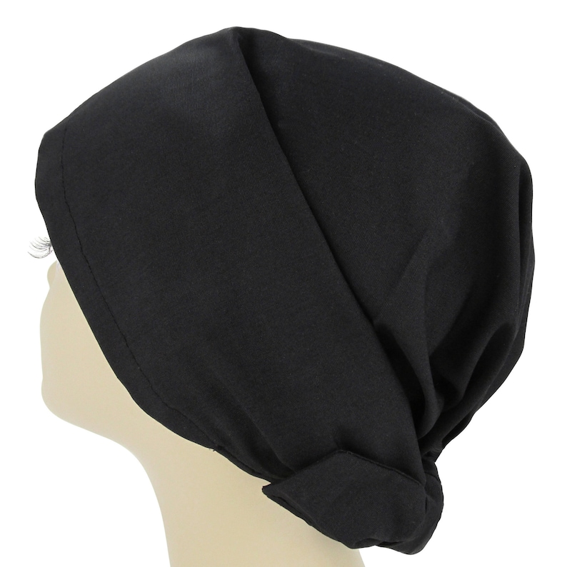 Black PolyCotton Women/'s Premium Scrub Cap Veterinarian LPN PA Head Covering CareKaps Hospital Scrub Hat for Surgeons Nurses /& Doctors