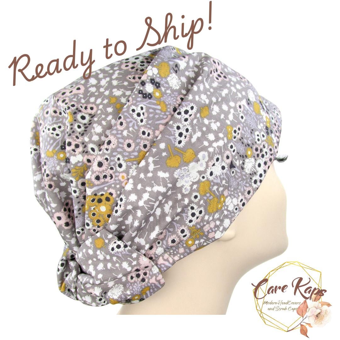Ready to Ship ~ The Original CareKap Modern Hair Wraps in Beautiful Fabrics Women's Hair Scarf . Floral Head Wrap . Head Cover Scrub Cap