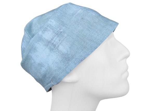 Light Blue Cotton Surgical Scrub Cap 
