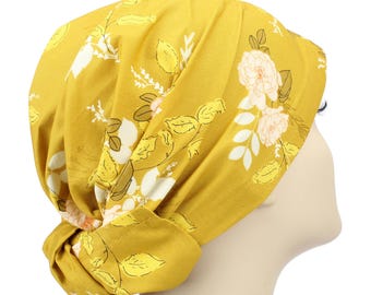 Floral Modern Hairwrap Women&#39;s Head Covering Mitpachat Tichel of the Day Head Scarves Modesty Head Cover Scrub Caps CareKaps