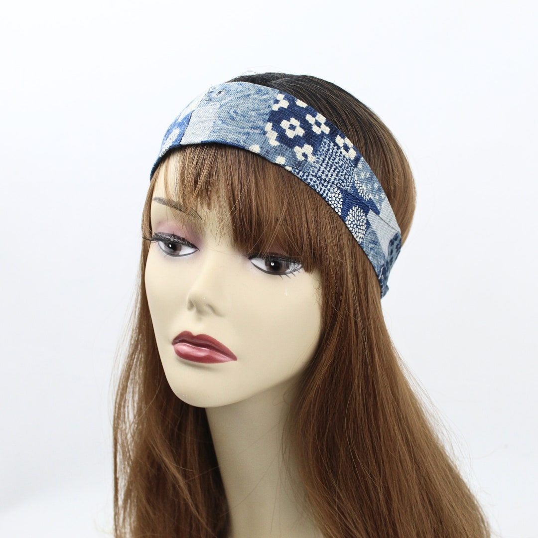Japanese Textile & Floral Headband for Women. Soft Comfortable Headband ...