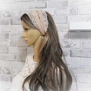 CHAPEL HEAD WRAP -  Lace chapel mantilla Mass veil Chapel scarf Chapel head wrap Catholic chapel veil Church mantilla (0076LNK)