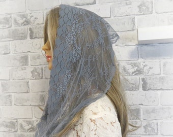 CHAPEL MANTILLA/ Lace mantilla/ Chapel Veil/Catholic Veil/Lace church veil/Chapel Veil Mantilla Infinity Latin Mass