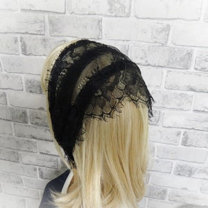 CHAPEL HEAD WRAP, Lace Chapel Veil, Catholic Mass Veil, Traditional Headcovering, Lace Headcover ( LNK0053)