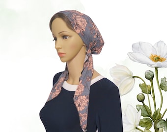 Pañuelo clásico atemporal preatado, pañuelo para quimioterapia, gorro para quimioterapia, bandana preatada, para cubrir la cabeza (LNK0151)