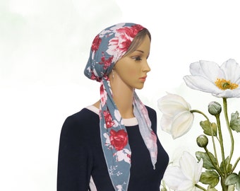 Pañuelo clásico atemporal preatado, pañuelo para quimioterapia, gorro para quimioterapia, bandana preatada, para cubrir la cabeza (LNK0151)