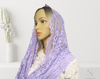 CHAPEL LACE VEIL, Infinity scarf, catholic veil, chapel lace mantilla, latin mass veil