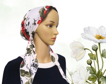 Pañuelo clásico atemporal preatado, pañuelo para quimioterapia, gorro para quimioterapia, bandana preatada, para cubrir la cabeza (LNK0151)