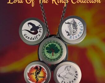 Lord Of The Rings INSPIRED Candle Line - Tolkien characters, Mythical, Fantasy, LOTR inspiration, Hobbits, Middle earth - SOYWAX