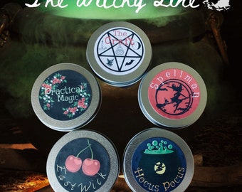 Witchy Candle Line - Halloween All natural products soy wax witches witch candle