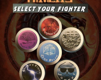 Mortal Kombat INSPIRED Candle Collection - Old School Video Game Inspiration, Mortal Kombat - All natural soy wax candles