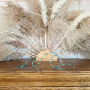 Medium Ocean Wall Art: Waves Beach Decor Wire Art image 11