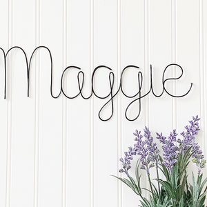 Custom Wire Words, Wire Word Sign, Personalized Words or Phrase, Bespoke Wire Words, Metal Word Art, Wire Wall Art, Nursery Name Sign